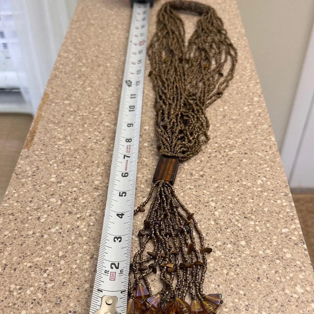 ❤️3 for $15!❤️ Vintage Chic Multi-Strand Brown Necklace